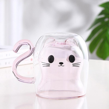 Armas kassipoeg kahekihiline klaas kõrge borosilikaatklaasist kahekihiline tass lihtne paksendatud kõrge temperatuurikindel majapidamisklaas