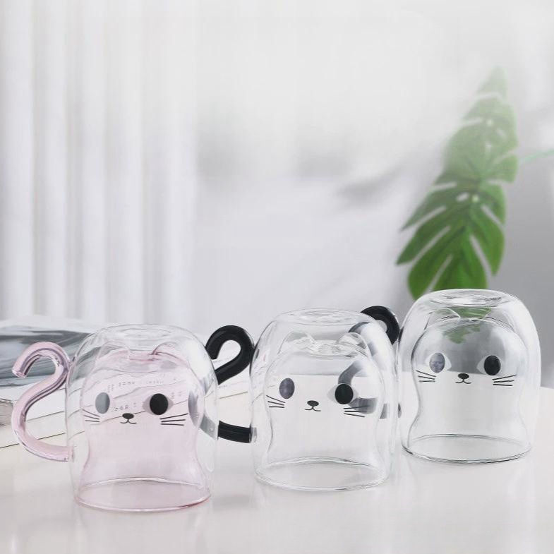 Armas kassipoeg kahekihiline klaas kõrge borosilikaatklaasist kahekihiline tass lihtne paksendatud kõrge temperatuurikindel majapidamisklaas