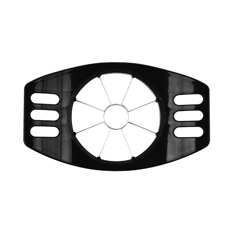 Sandėlyje yra obuolių pjaustyklė iš nerūdijančio plieno, obuolių pjaustytuvas, vaisių atskyrimo daliklis, buitinis virtuvės įtaisas