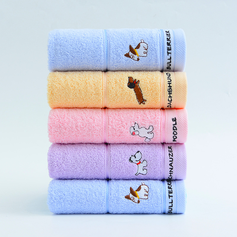 „Jialiya“ rankšluostis iš vaikiško animacinio filmuko, grynos medvilnės, minkštas ir patogus mažas rankšluostis, medvilninis mažas kvadratinis rankšluostis, didmeninė prekyba