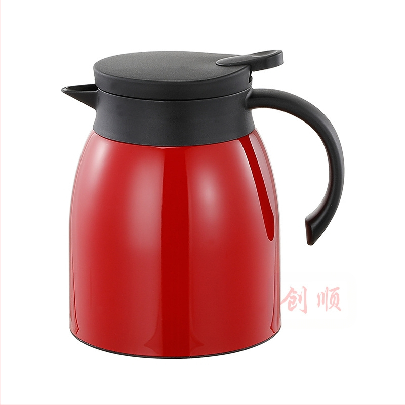 Термос от неръждаема стомана 304 с канал за чай, кафеварка, двойна вакуумна кана 1.0L термос, хотелски консумативи