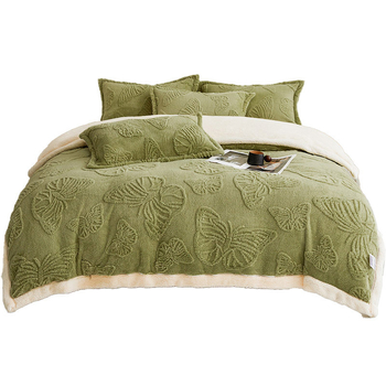 Διασυνοριακή σκανδιναβική χειμερινή κουβέρτα διπλής στρώσης από ταφτά, κάλυμμα παπλώματος, κάλυμμα κλιματισμού, κουβέρτα καναπέ-υπνακιού από μαλλί αρνιού