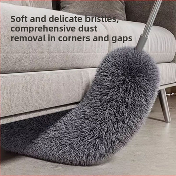 Dulkių šalinimas plunksnų šluostė dulkių šlavimo lazerinė dulkės elektrostatinis teleskopinis buitinis voratinklio lubų valymo artefaktas