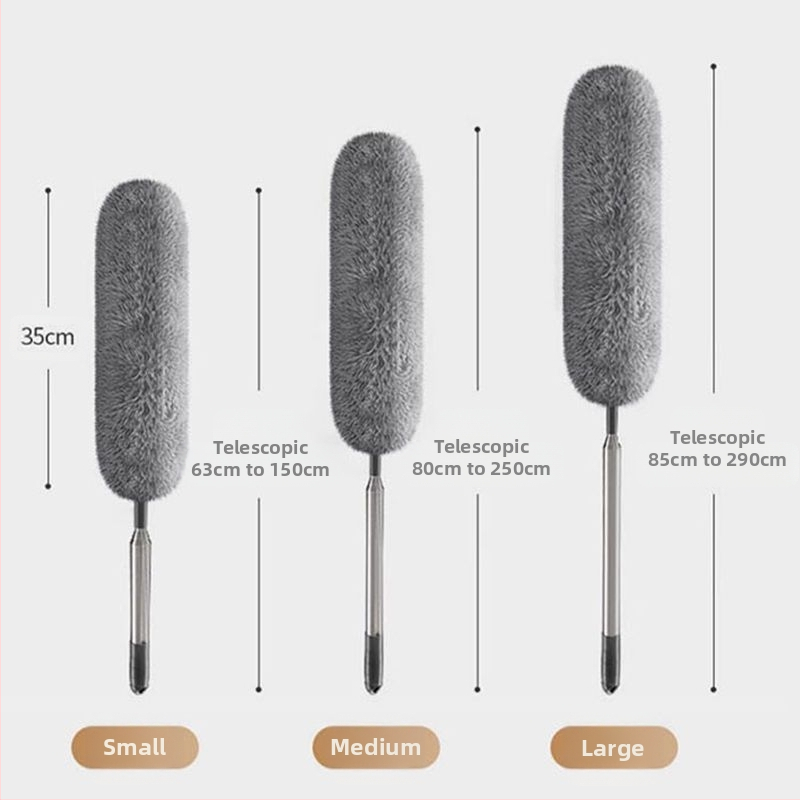 Dulkių šalinimas plunksnų šluostė dulkių šlavimo lazerinė dulkės elektrostatinis teleskopinis buitinis voratinklio lubų valymo artefaktas