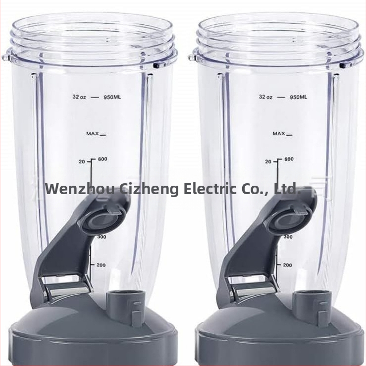 Posuda za blender, 32 oz (oko 947,2 mL) s poklopcem na preklop, kompatibilna s Nutri 600W 900W