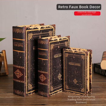 Vintage βιβλίο βιβλίο ψεύτικο βιβλίο αποθήκευση ταμείο μικρά στολίδια φως πολυτελή βιβλιοθήκη βιβλιοθήκη διακοσμήσεις βιβλίων