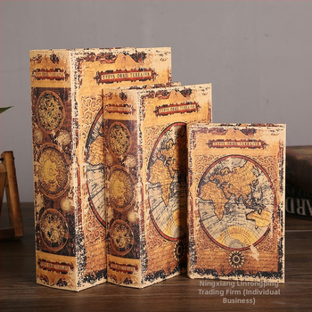 Vintage βιβλίο βιβλίο ψεύτικο βιβλίο αποθήκευση ταμείο μικρά στολίδια φως πολυτελή βιβλιοθήκη βιβλιοθήκη διακοσμήσεις βιβλίων