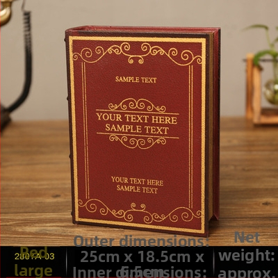 Vintage βιβλίο βιβλίο ψεύτικο βιβλίο αποθήκευση ταμείο μικρά στολίδια φως πολυτελή βιβλιοθήκη βιβλιοθήκη διακοσμήσεις βιβλίων