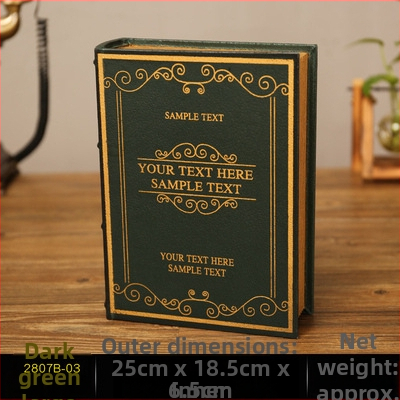 Vintage βιβλίο βιβλίο ψεύτικο βιβλίο αποθήκευση ταμείο μικρά στολίδια φως πολυτελή βιβλιοθήκη βιβλιοθήκη διακοσμήσεις βιβλίων