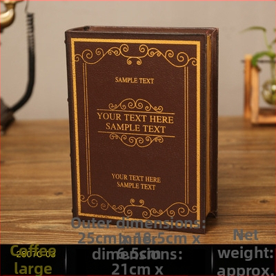 Vintage βιβλίο βιβλίο ψεύτικο βιβλίο αποθήκευση ταμείο μικρά στολίδια φως πολυτελή βιβλιοθήκη βιβλιοθήκη διακοσμήσεις βιβλίων