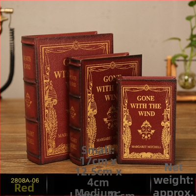 Vintage βιβλίο βιβλίο ψεύτικο βιβλίο αποθήκευση ταμείο μικρά στολίδια φως πολυτελή βιβλιοθήκη βιβλιοθήκη διακοσμήσεις βιβλίων