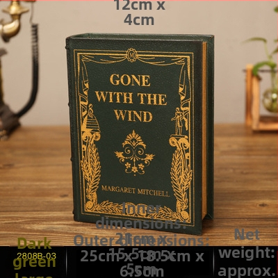 Vintage βιβλίο βιβλίο ψεύτικο βιβλίο αποθήκευση ταμείο μικρά στολίδια φως πολυτελή βιβλιοθήκη βιβλιοθήκη διακοσμήσεις βιβλίων