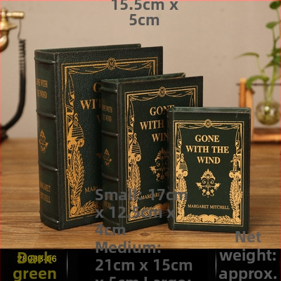 Vintage βιβλίο βιβλίο ψεύτικο βιβλίο αποθήκευση ταμείο μικρά στολίδια φως πολυτελή βιβλιοθήκη βιβλιοθήκη διακοσμήσεις βιβλίων