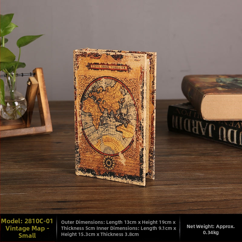 Vintage βιβλίο βιβλίο ψεύτικο βιβλίο αποθήκευση ταμείο μικρά στολίδια φως πολυτελή βιβλιοθήκη βιβλιοθήκη διακοσμήσεις βιβλίων