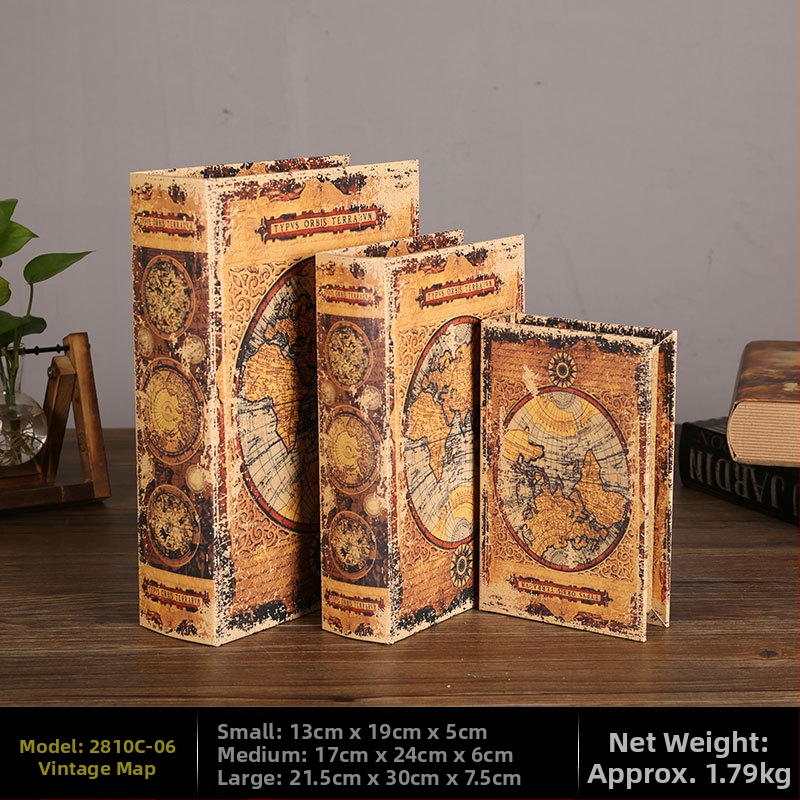 Vintage βιβλίο βιβλίο ψεύτικο βιβλίο αποθήκευση ταμείο μικρά στολίδια φως πολυτελή βιβλιοθήκη βιβλιοθήκη διακοσμήσεις βιβλίων