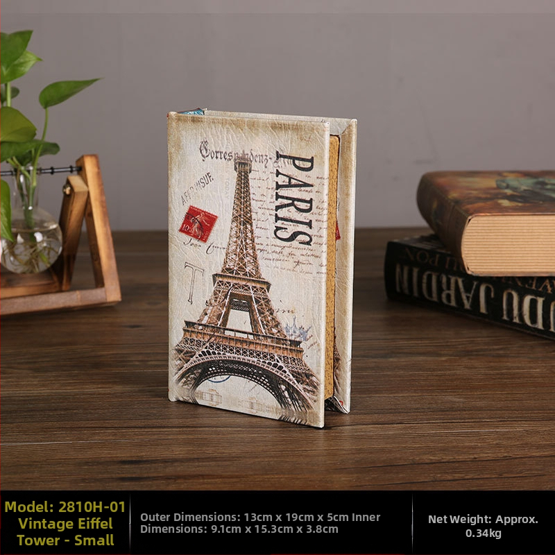 Vintage βιβλίο βιβλίο ψεύτικο βιβλίο αποθήκευση ταμείο μικρά στολίδια φως πολυτελή βιβλιοθήκη βιβλιοθήκη διακοσμήσεις βιβλίων