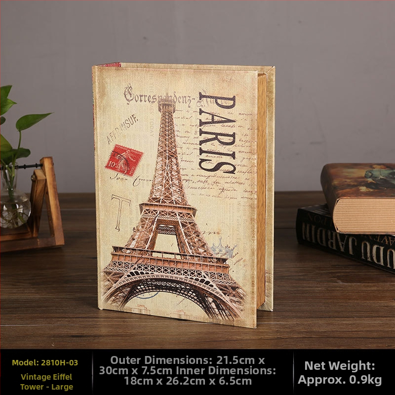 Vintage βιβλίο βιβλίο ψεύτικο βιβλίο αποθήκευση ταμείο μικρά στολίδια φως πολυτελή βιβλιοθήκη βιβλιοθήκη διακοσμήσεις βιβλίων