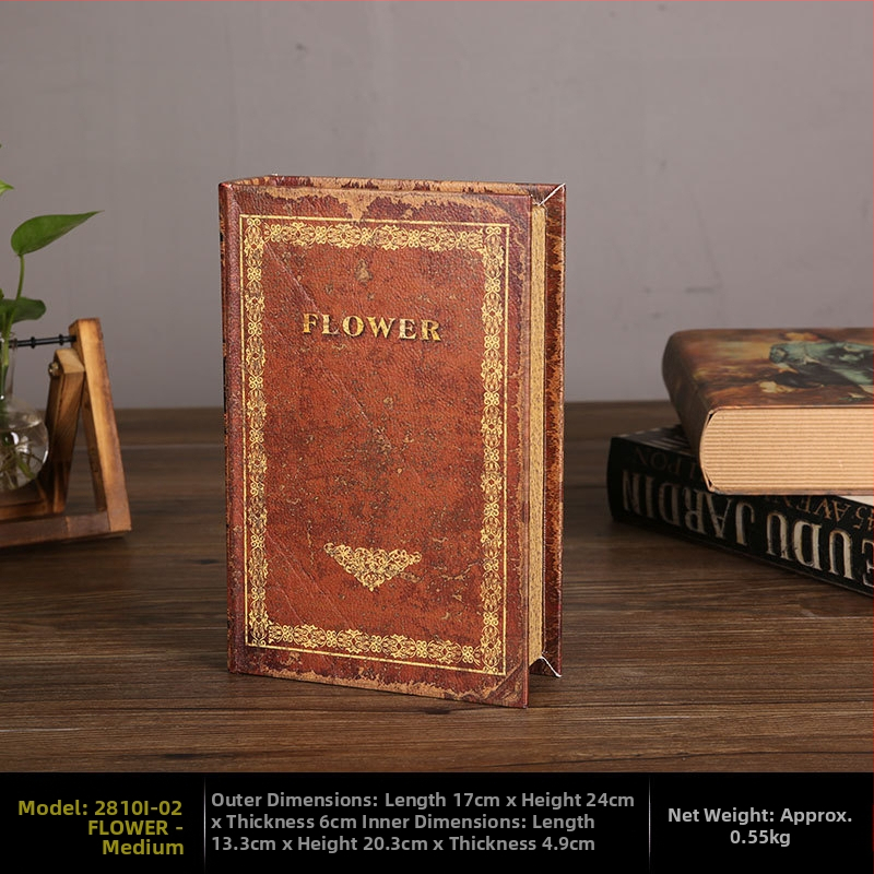 Vintage βιβλίο βιβλίο ψεύτικο βιβλίο αποθήκευση ταμείο μικρά στολίδια φως πολυτελή βιβλιοθήκη βιβλιοθήκη διακοσμήσεις βιβλίων