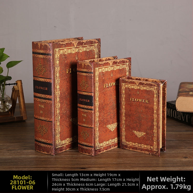 Vintage βιβλίο βιβλίο ψεύτικο βιβλίο αποθήκευση ταμείο μικρά στολίδια φως πολυτελή βιβλιοθήκη βιβλιοθήκη διακοσμήσεις βιβλίων