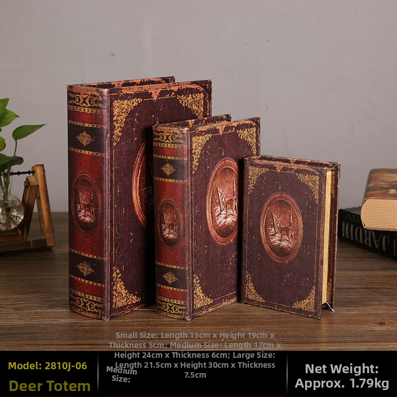 Vintage βιβλίο βιβλίο ψεύτικο βιβλίο αποθήκευση ταμείο μικρά στολίδια φως πολυτελή βιβλιοθήκη βιβλιοθήκη διακοσμήσεις βιβλίων