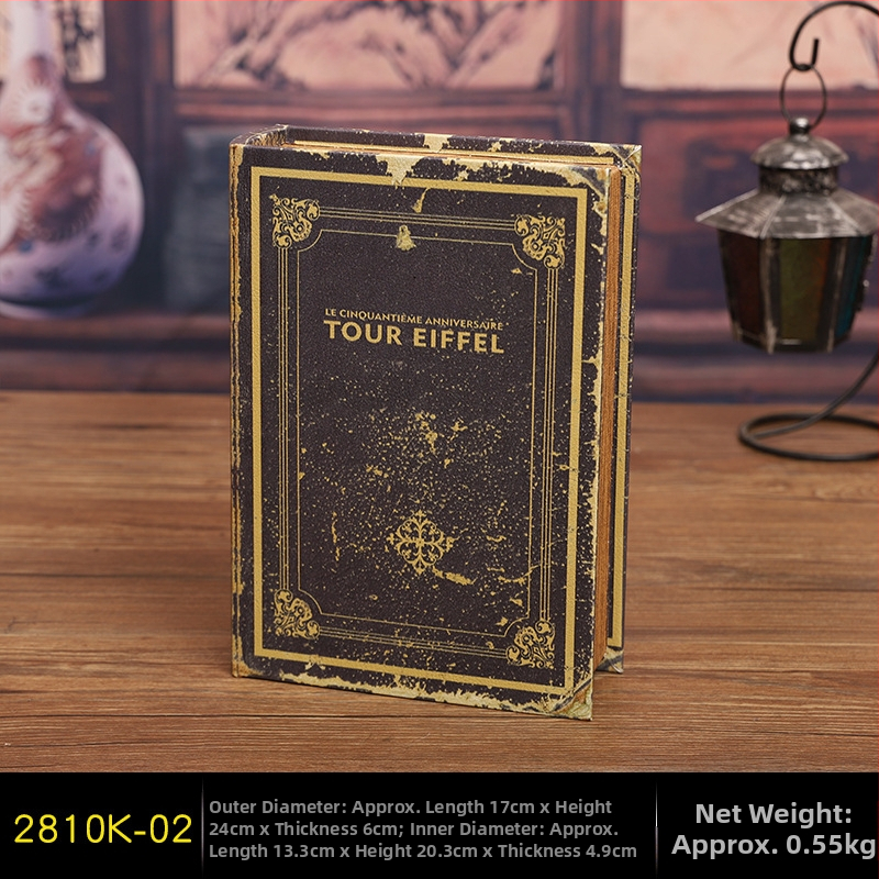 Vintage βιβλίο βιβλίο ψεύτικο βιβλίο αποθήκευση ταμείο μικρά στολίδια φως πολυτελή βιβλιοθήκη βιβλιοθήκη διακοσμήσεις βιβλίων