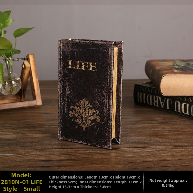 Vintage βιβλίο βιβλίο ψεύτικο βιβλίο αποθήκευση ταμείο μικρά στολίδια φως πολυτελή βιβλιοθήκη βιβλιοθήκη διακοσμήσεις βιβλίων