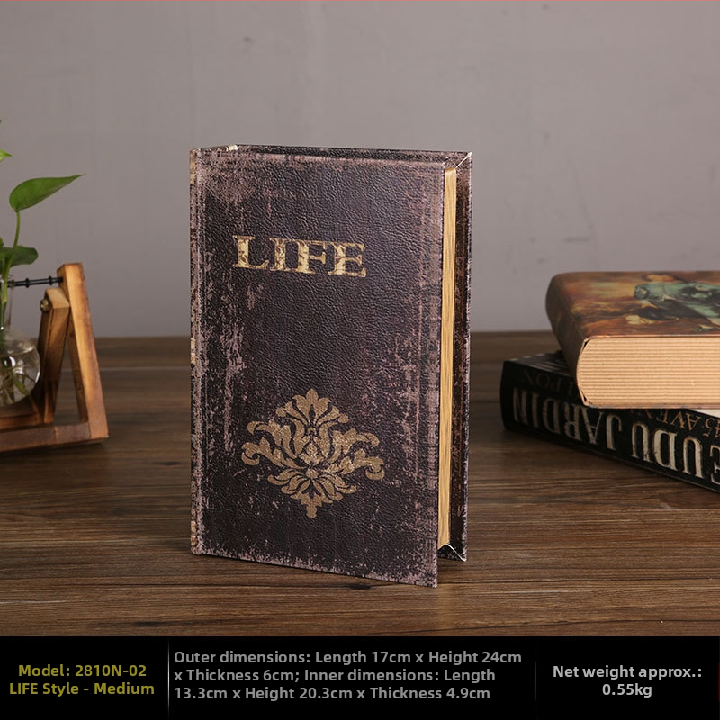 Vintage βιβλίο βιβλίο ψεύτικο βιβλίο αποθήκευση ταμείο μικρά στολίδια φως πολυτελή βιβλιοθήκη βιβλιοθήκη διακοσμήσεις βιβλίων