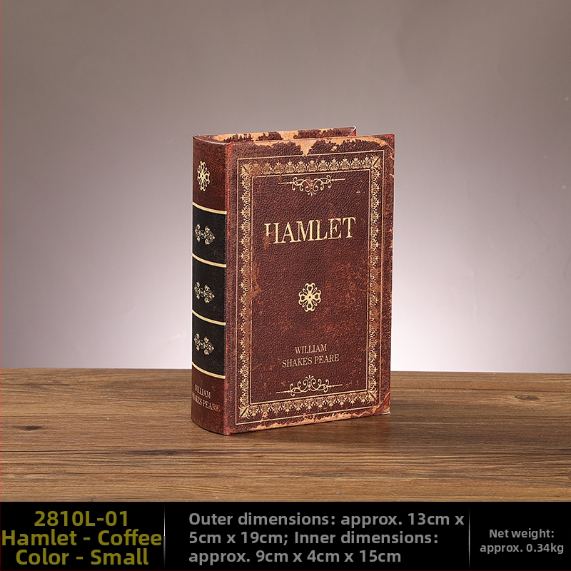 Vintage βιβλίο βιβλίο ψεύτικο βιβλίο αποθήκευση ταμείο μικρά στολίδια φως πολυτελή βιβλιοθήκη βιβλιοθήκη διακοσμήσεις βιβλίων