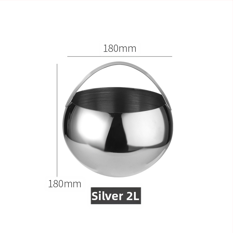 Кофа за лед от неръждаема стомана, кофа за лед, преносима кофа за бира, бар, KTV, изолация за бира и шампанско, кофа за лед, кофа от неръждаема стомана