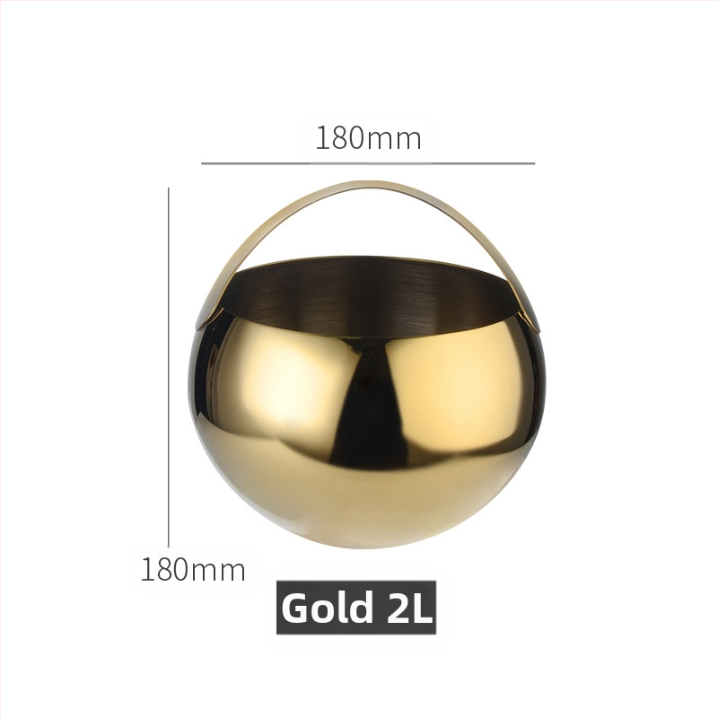 Кофа за лед от неръждаема стомана, кофа за лед, преносима кофа за бира, бар, KTV, изолация за бира и шампанско, кофа за лед, кофа от неръждаема стомана