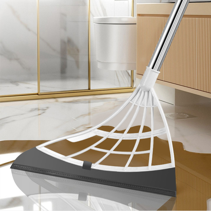Magnetinė stora sulankstoma šluota, šiukšliadėžės rinkinys, kombinuotas buitinis grindų šepetys, trijų funkcijų, taupanti vietą
