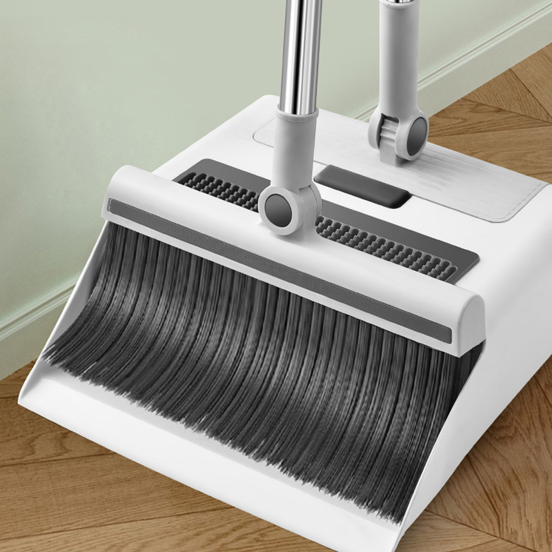 Magnetinė stora sulankstoma šluota, šiukšliadėžės rinkinys, kombinuotas buitinis grindų šepetys, trijų funkcijų, taupanti vietą