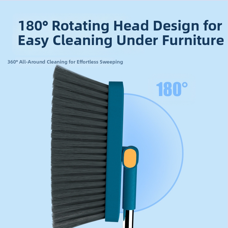 Magnetinė stora sulankstoma šluota, šiukšliadėžės rinkinys, kombinuotas buitinis grindų šepetys, trijų funkcijų, taupanti vietą