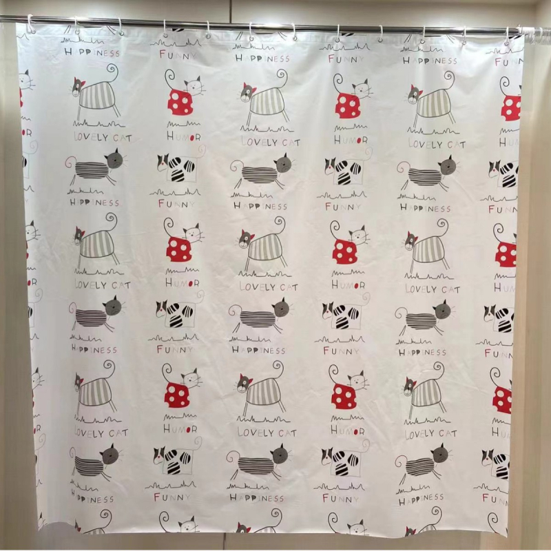 Veekindel ja hallituskindel dušikardin, paksendatud vannitoakardinate komplekt, vannitoa stantsivaba trükitud vaheseina kardin, piiriülene tehase otsemüük