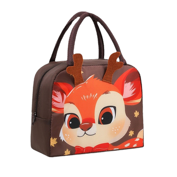 Τρισδιάστατη τσάντα φαγητού με κινούμενα σχέδια, φορητή τσάντα φαγητού για μαθητές με τσάντα γεύματος για υπαλλήλους γραφείου, χαριτωμένη τσάντα φαγητού για μετακινήσεις