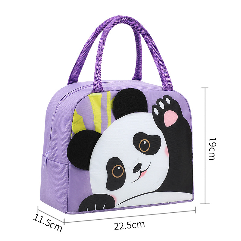 Desene animate tridimensionale prânz cutie geantă copii student portabil prânz geantă cu geantă de masă pentru lucrătorii de birou prânz geantă drăguță de navetist