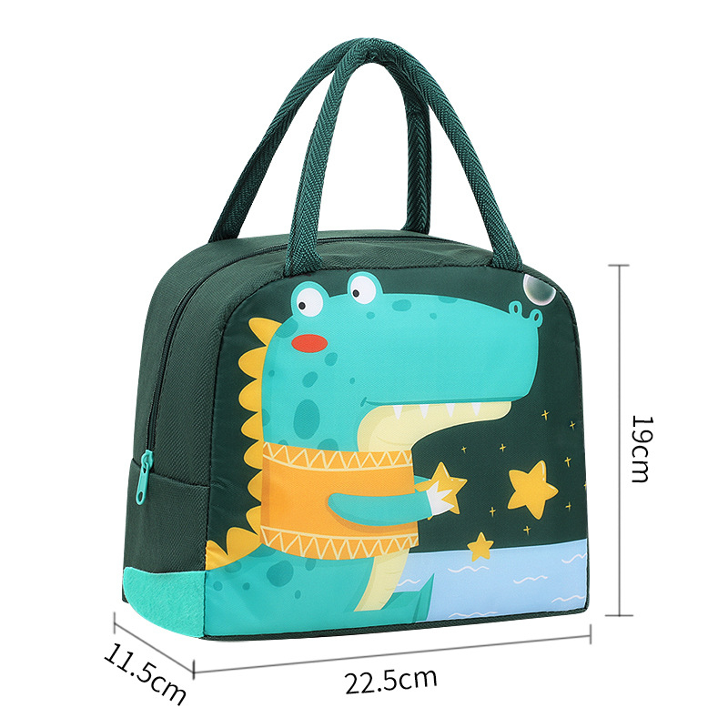 Desene animate tridimensionale prânz cutie geantă copii student portabil prânz geantă cu geantă de masă pentru lucrătorii de birou prânz geantă drăguță de navetist