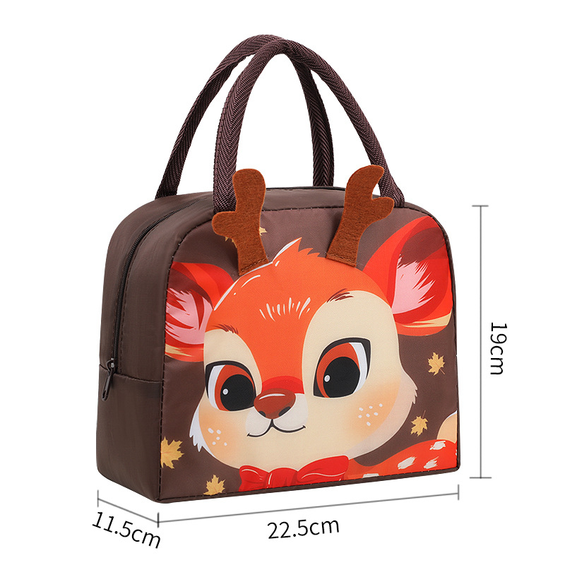 Desene animate tridimensionale prânz cutie geantă copii student portabil prânz geantă cu geantă de masă pentru lucrătorii de birou prânz geantă drăguță de navetist