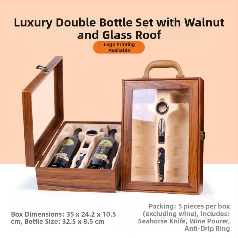 Κατασκευαστής κουτιών συσκευασίας υψηλής ποιότητας, κουτιών δώρου κρασιού με παράθυρο, κουτιών κρασιού σε απόθεμα, χονδρικής πώλησης κουτιών δώρου υψηλής ποιότητας, κατάλληλα για Penfolds κρασιού