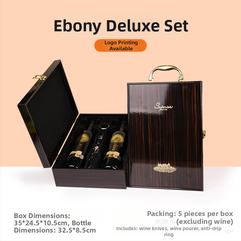 Κατασκευαστής κουτιών συσκευασίας υψηλής ποιότητας, κουτιών δώρου κρασιού με παράθυρο, κουτιών κρασιού σε απόθεμα, χονδρικής πώλησης κουτιών δώρου υψηλής ποιότητας, κατάλληλα για Penfolds κρασιού