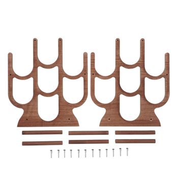 Uus 7-auguline punase veini riiul kaldus mitmekihiline majapidamispuidust baarirestorani vertikaalne kaunistustega veiniriiul