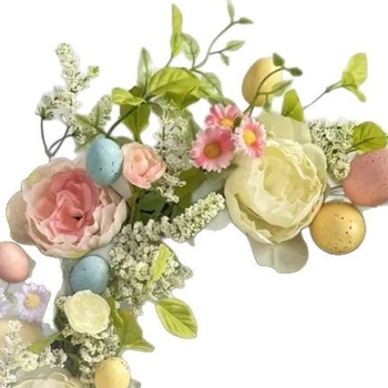 Pārrobežu Amazon mājas durvju piekaramā Ziemeļvalstu augšāmcelšanās olu krāsas olu simulācija ziedu gredzenu durvju piekaramā Lieldienu rotājumi