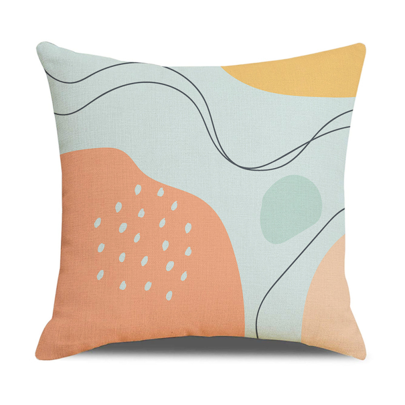 Modern egyszerű geometrikus absztrakt illusztráció vászon párnahuzat 2023 új otthoni kanapé párnahuzat párnahuzat