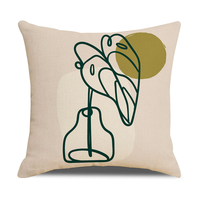 Modern egyszerű geometrikus absztrakt illusztráció vászon párnahuzat 2023 új otthoni kanapé párnahuzat párnahuzat