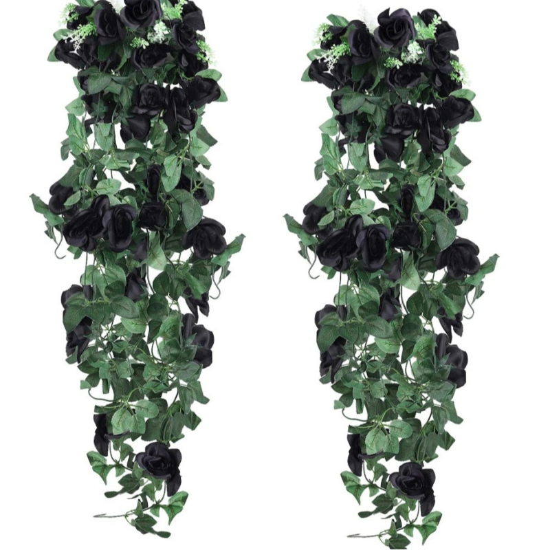 Simulatsioon roosist rotangist seinale riputatav kunstlille rotangist elutoa seinakaunistus roheline taim lagi siseruumides torust seinale riputatav lillekunst