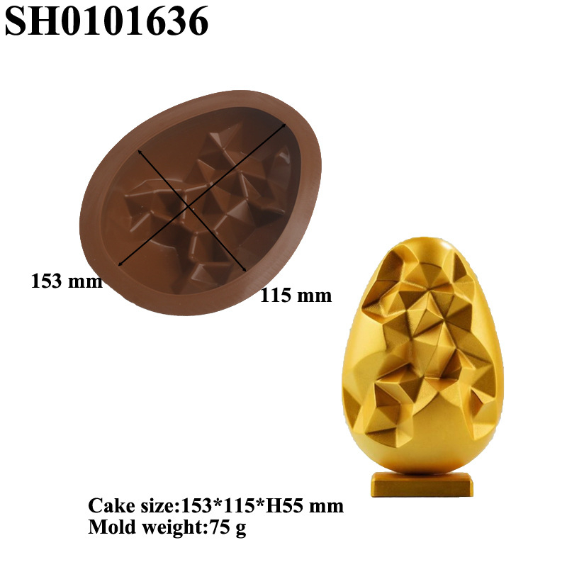 Силиконова форма за великденско яйце Amazon Explosions, форма за френски кекс с форма на цвете, форма за мус, птиче яйце