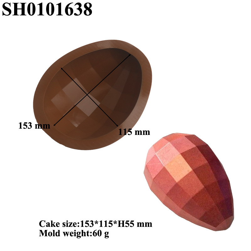 Силиконова форма за великденско яйце Amazon Explosions, форма за френски кекс с форма на цвете, форма за мус, птиче яйце