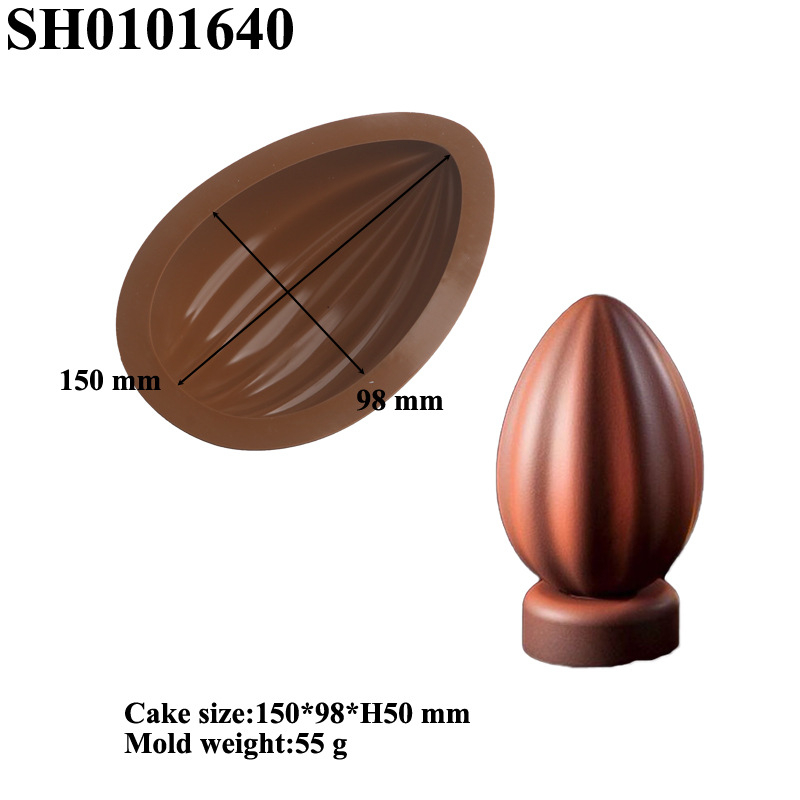 Силиконова форма за великденско яйце Amazon Explosions, форма за френски кекс с форма на цвете, форма за мус, птиче яйце