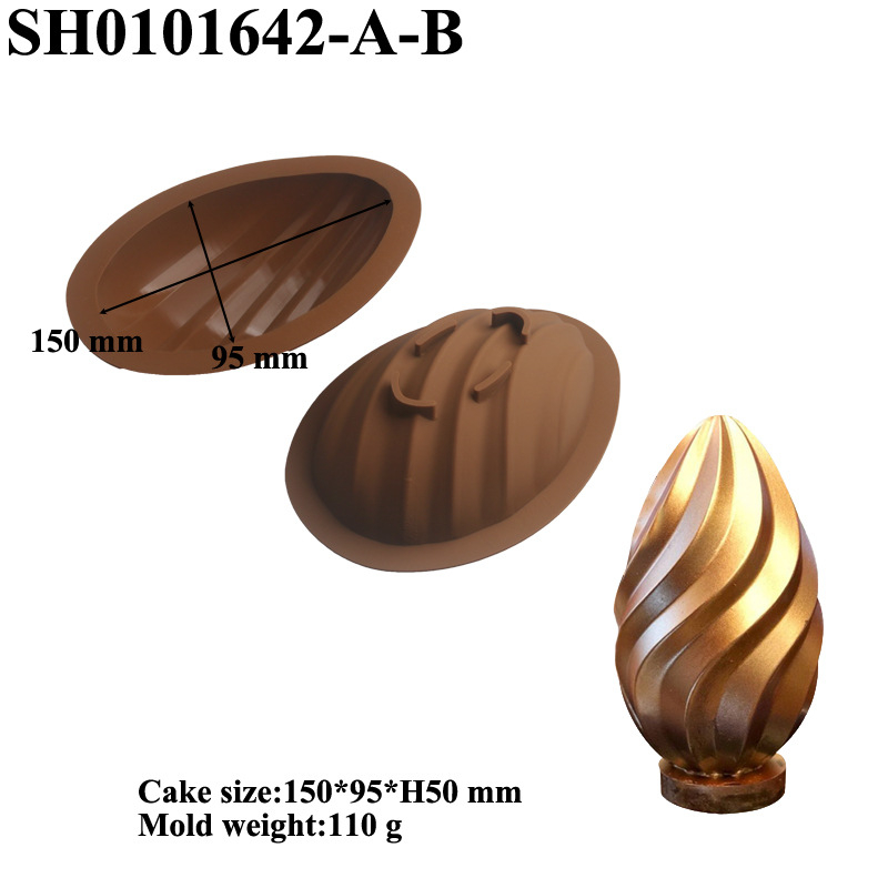 Силиконова форма за великденско яйце Amazon Explosions, форма за френски кекс с форма на цвете, форма за мус, птиче яйце