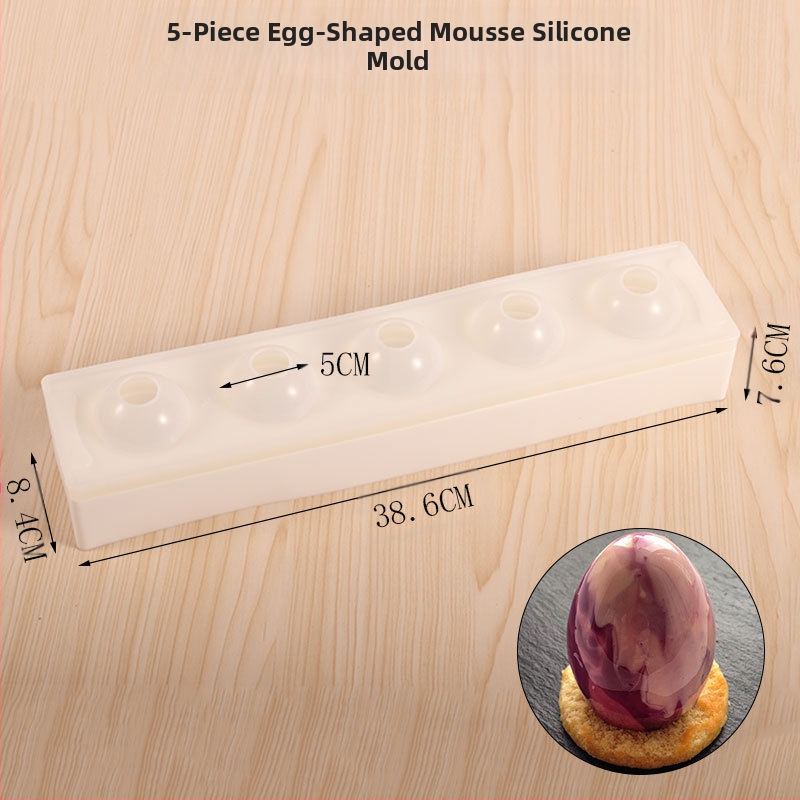 Силиконова форма за великденско яйце Amazon Explosions, форма за френски кекс с форма на цвете, форма за мус, птиче яйце